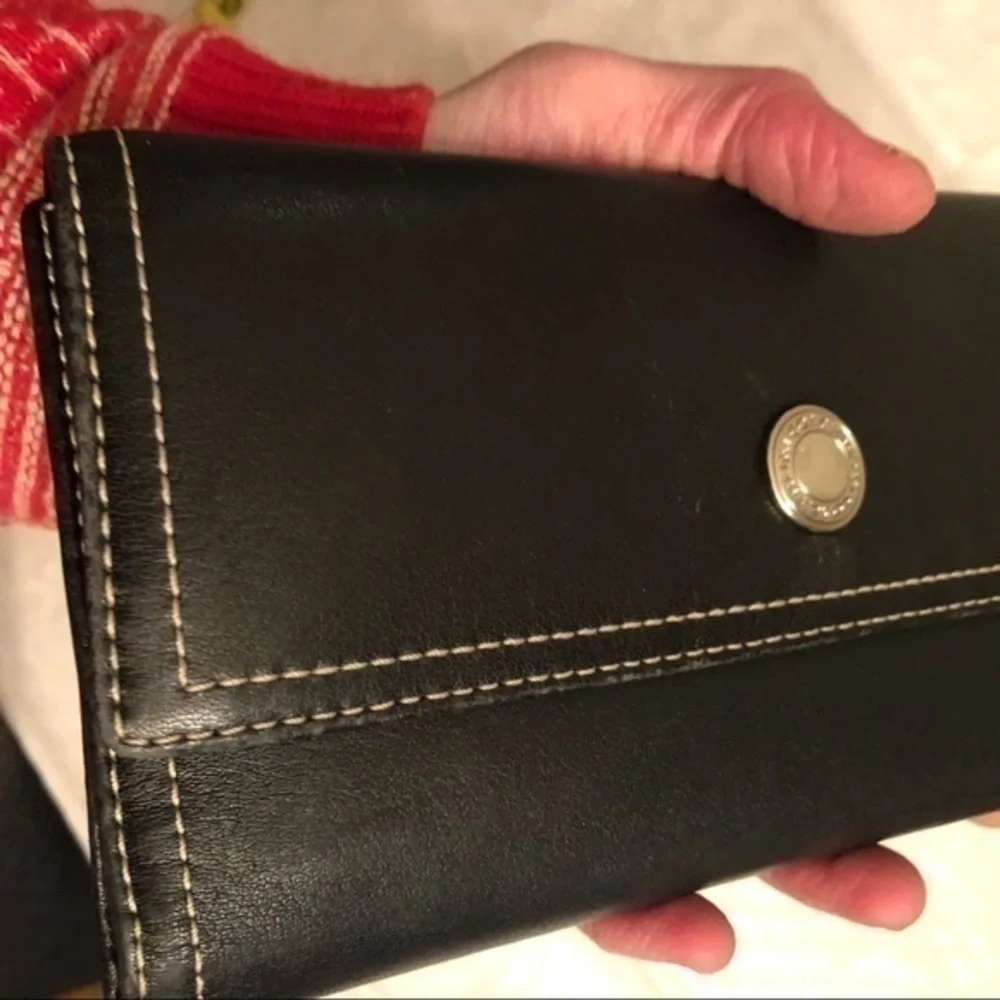 Coach black checkbook wallet - Picture 3 of 16